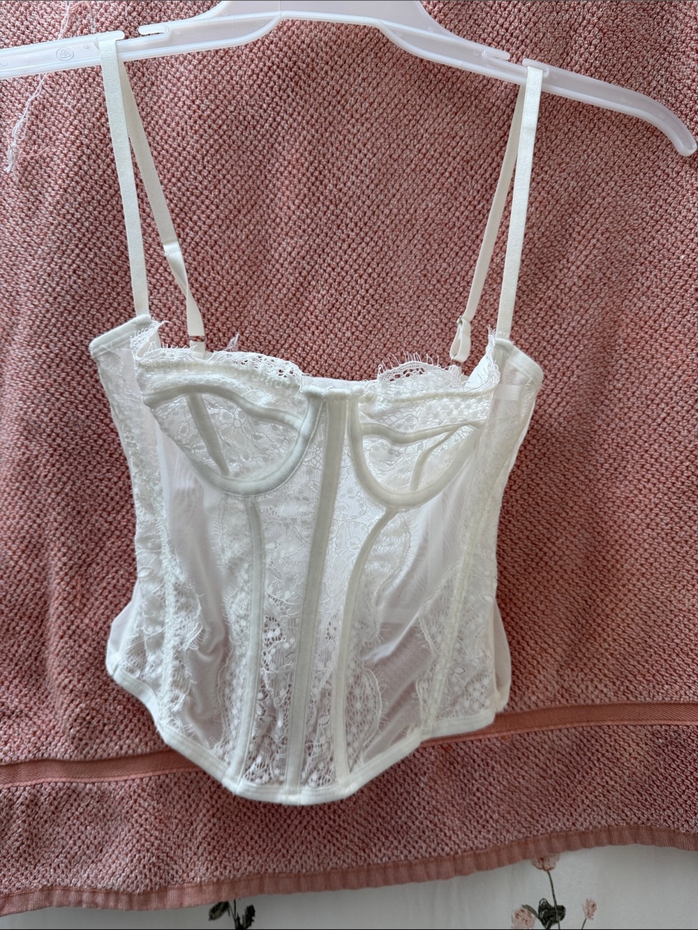 White Lace Bustier Corset Top - Women Intimates & Sleepwear
